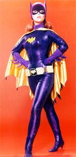 Yvonne Craig as Batgirl from the popular 1960s Batman TV series.