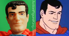 Mattel Retro-Action Superman comparison