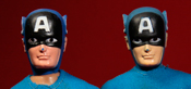 Mego Captain America Head Comparison