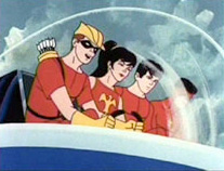 The Teen Titans as they appeared in their 1960s cartoon series.