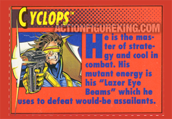 Cyclops – X-Men Deluxe 10-Inch Action Figure Collector Card