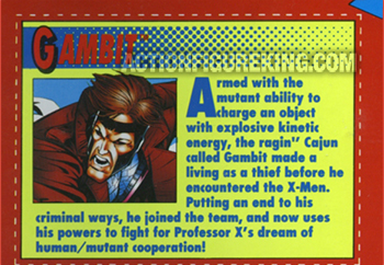 Gambit – X-Men Deluxe 10-Inch Action Figure Collector Card