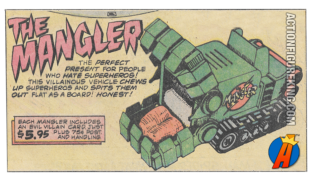 1976 MEGO COMIC ACTION HEROES MANGLER TOYSET