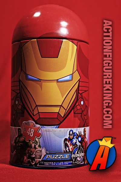 IRON MAN Tin with AVENGERS Puzzle from CARDINAL