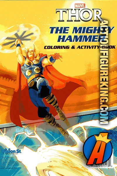 Rear artwork from Thor coloring book -- The Mighty Hammer.