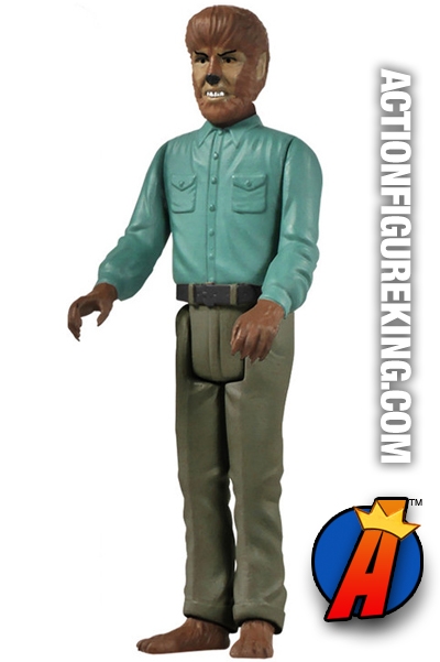 Funko Reaction retro-style Universal Monsters The Wolfman action figure.
