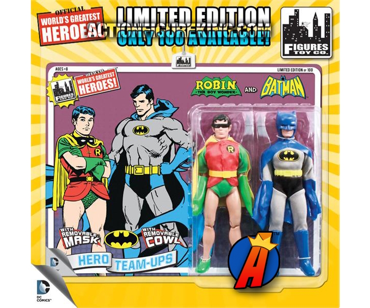 DC Superheroes 8-Inch Retro Cloth Batman and Robin Two-Pack