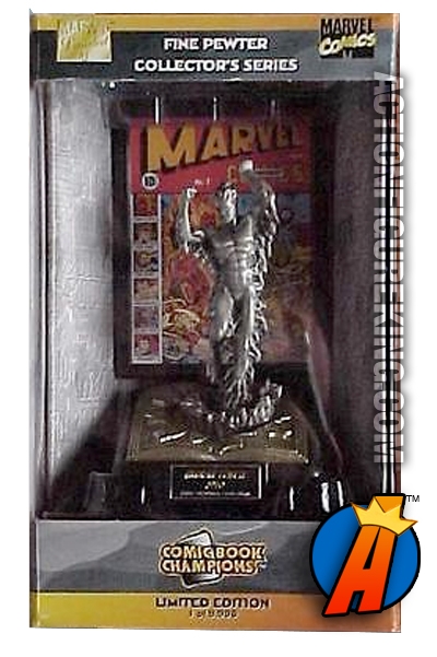 Limited Edition Golden Age Human Torch Pewter Figure