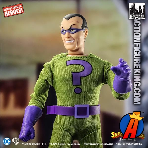 SUPER FRIENDS animated series 8-inch RIDDLER action figure