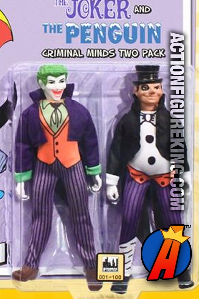 8-Inch Retro-Cloth The Joker and The Penguin Action Figures from Figures Toy Company