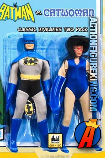 8-Inch Retro-Cloth Batman versus Catwoman Action Figures from Figures Toy Company