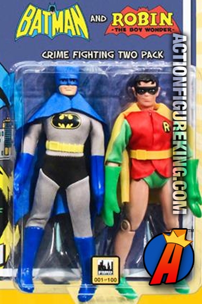 8-Inch Retro-Cloth Batman and Robin Action Figures from Figures Toy Company