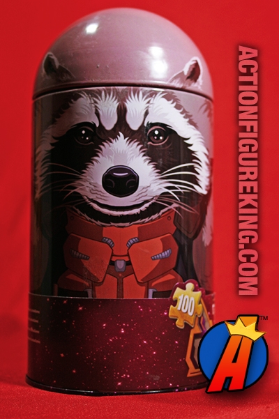 ROCKET RACCOON Tin with GUARDIANS of the GALAXY Puzzle from CARDINAL