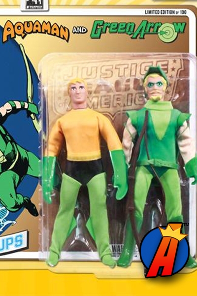 DC Superheroes 8-Inch Retro Cloth Aquaman and Green Arrow Two-Pack
