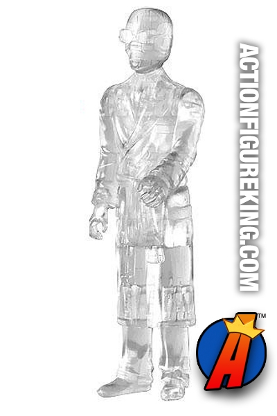 Funko Reaction retro-style Universal Monsters Clear Variant Invisible Man action figure.