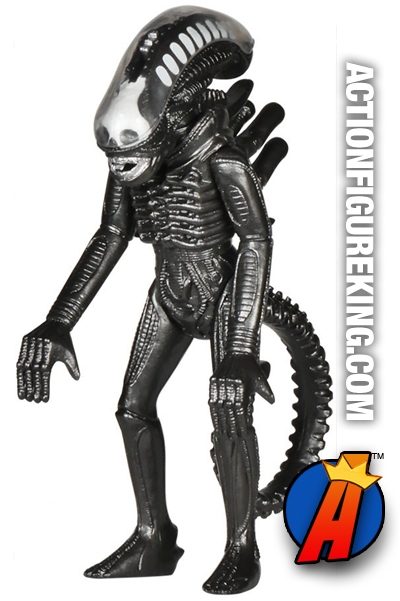 Funko Reaction retro-style variant Metallic Alien figure.