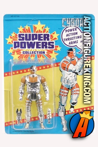 Vintage Kenner Super Powers Cyborg Action Figure