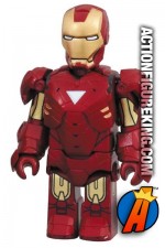 Minature Medicom Kubrick articulated Iron Man Mark VI action figure.